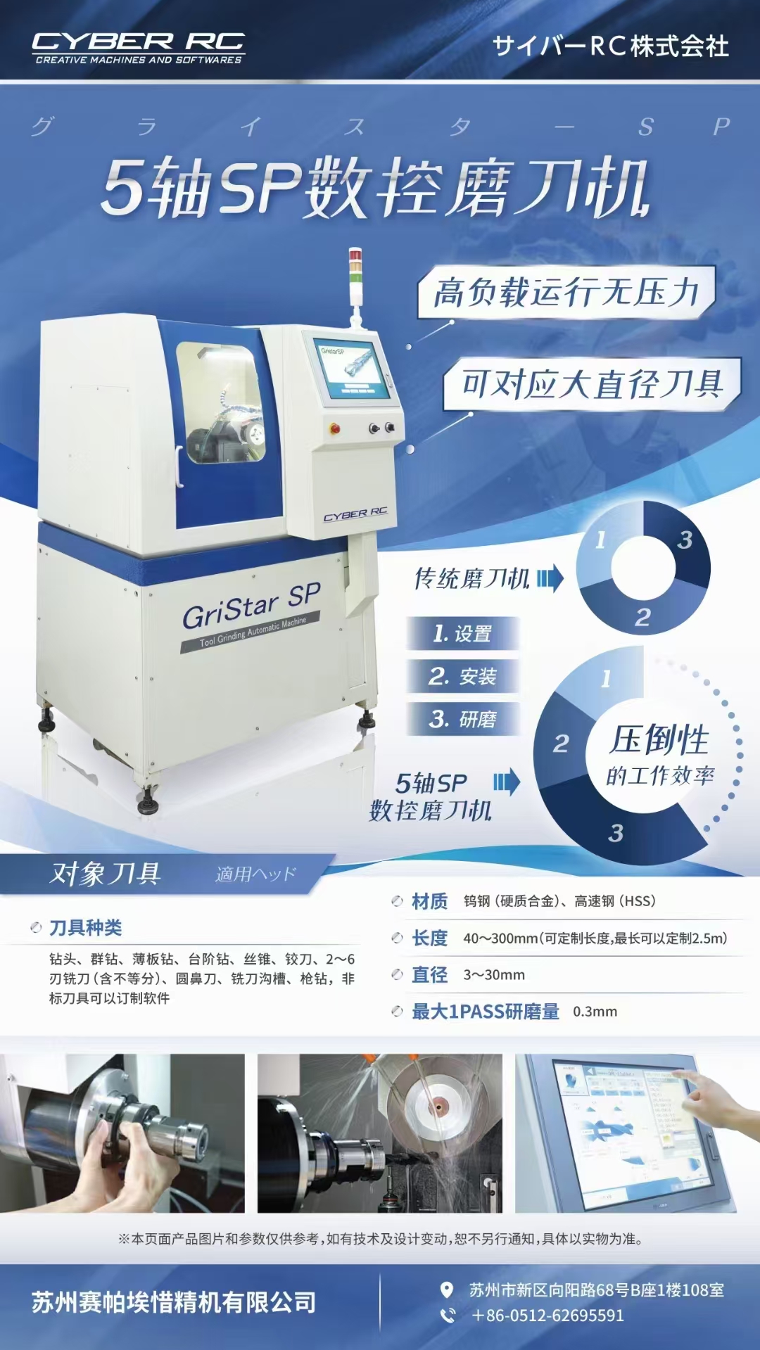 5轴sp数控磨刀机